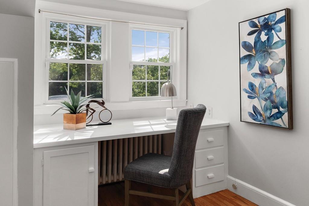 118 Wallis Road Brookline, MA 02467 - Photo 17 of 29 a dining room with furniture and window