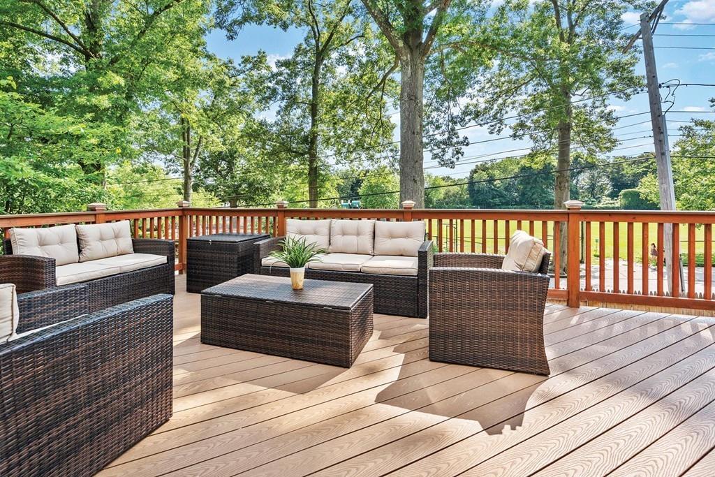 118 Wallis Road Brookline, MA 02467 - Photo 25 of 29 a view of outdoor space with seating
