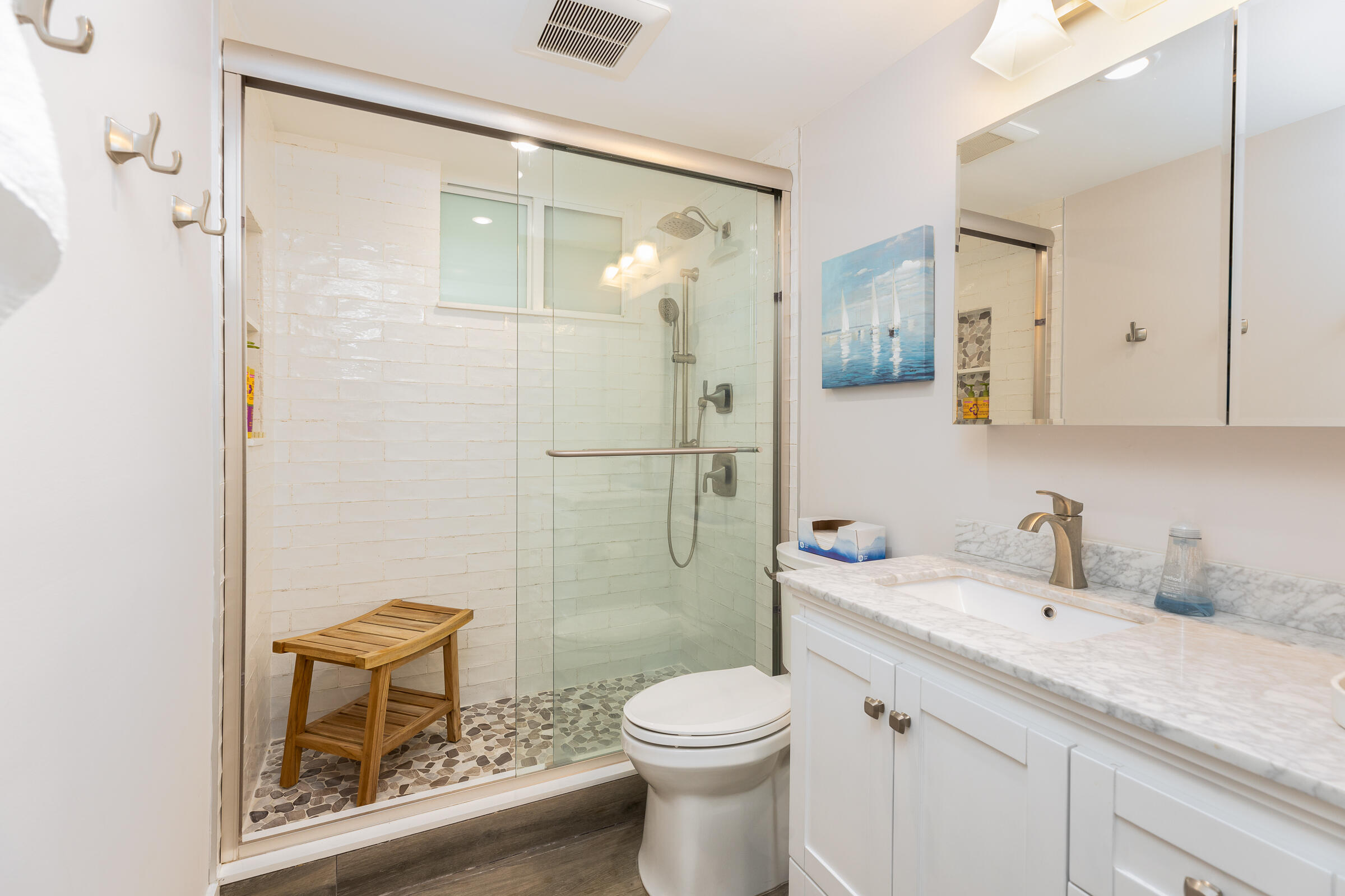 39 Lake Shore Drive Key Largo, FL 33037 - Photo 27 of 47 a bathroom with a sink a toilet and shower