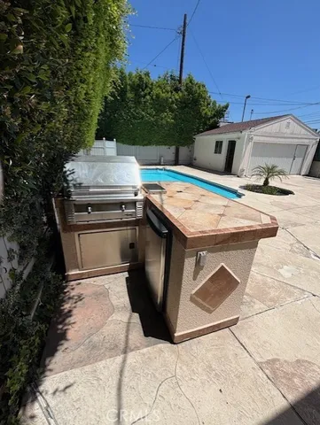 a view of a kitchen with a stove