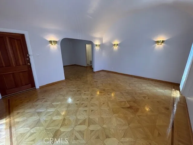 a view of a livingroom with a staircase