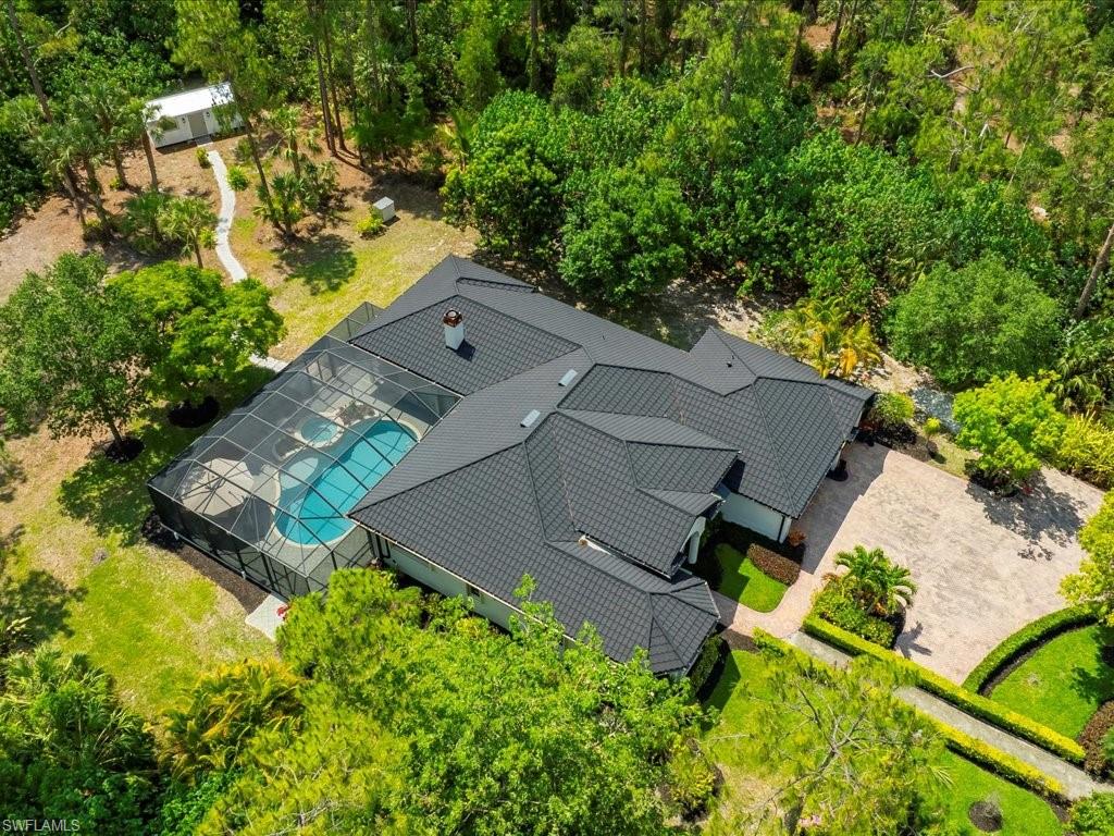 2360 19th Street Southwest Naples, FL 34117 - Photo 8 of 50 View from above of property featuring a pool area