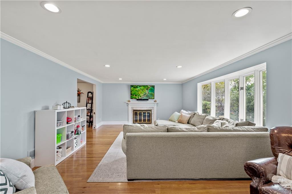440 Miranda Road Pittsburgh, PA 15241 - Photo 12 of 45 a living room with furniture and a flat screen tv