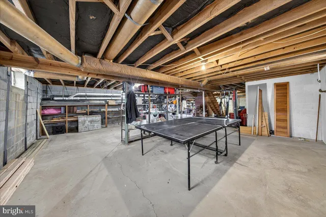 a storage room with washer and dryer
