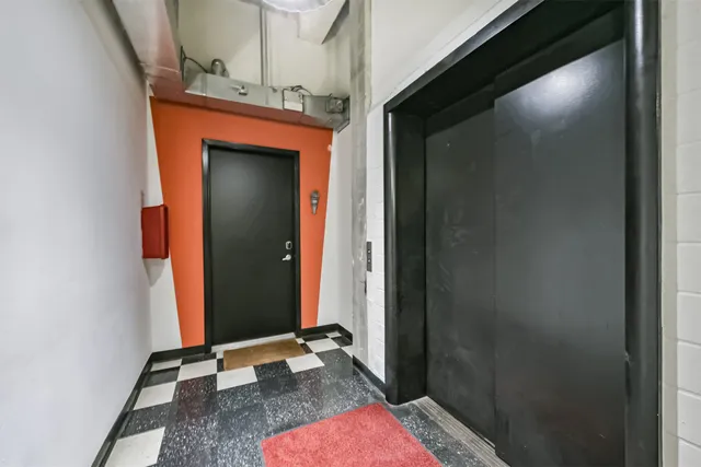 a view of an entryway door