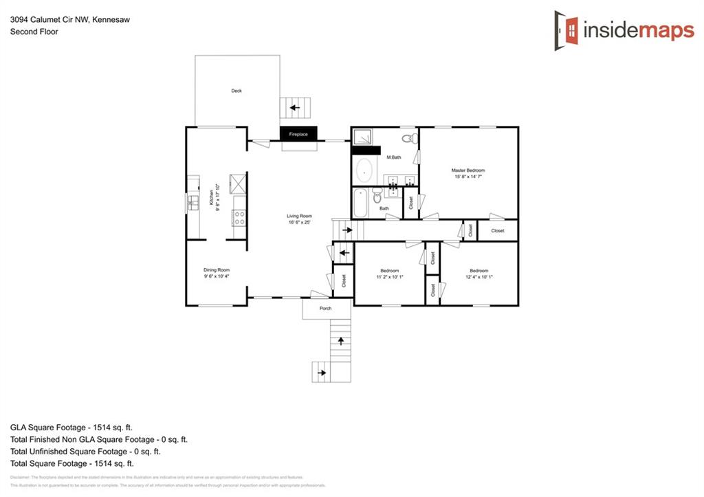 3094 Calumet Circle Northwest Kennesaw, GA 30152 - Photo 23 of 23 a picture of a floor plan