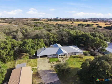 a view of a yard with plants