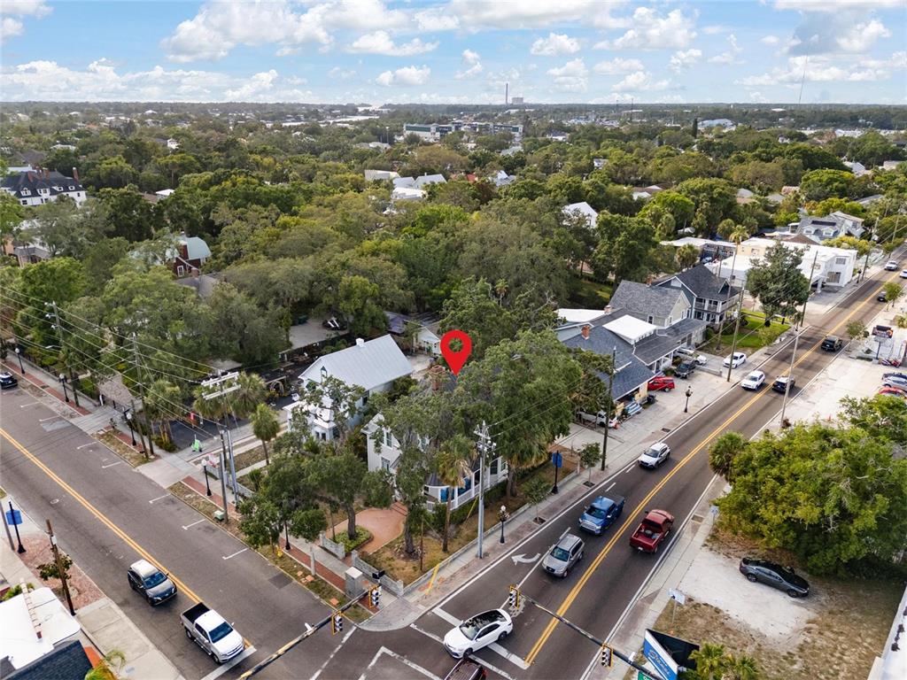 4 West Orange Street Tarpon Springs, FL 34689 - Photo 5 of 39 an aerial view of city and lake