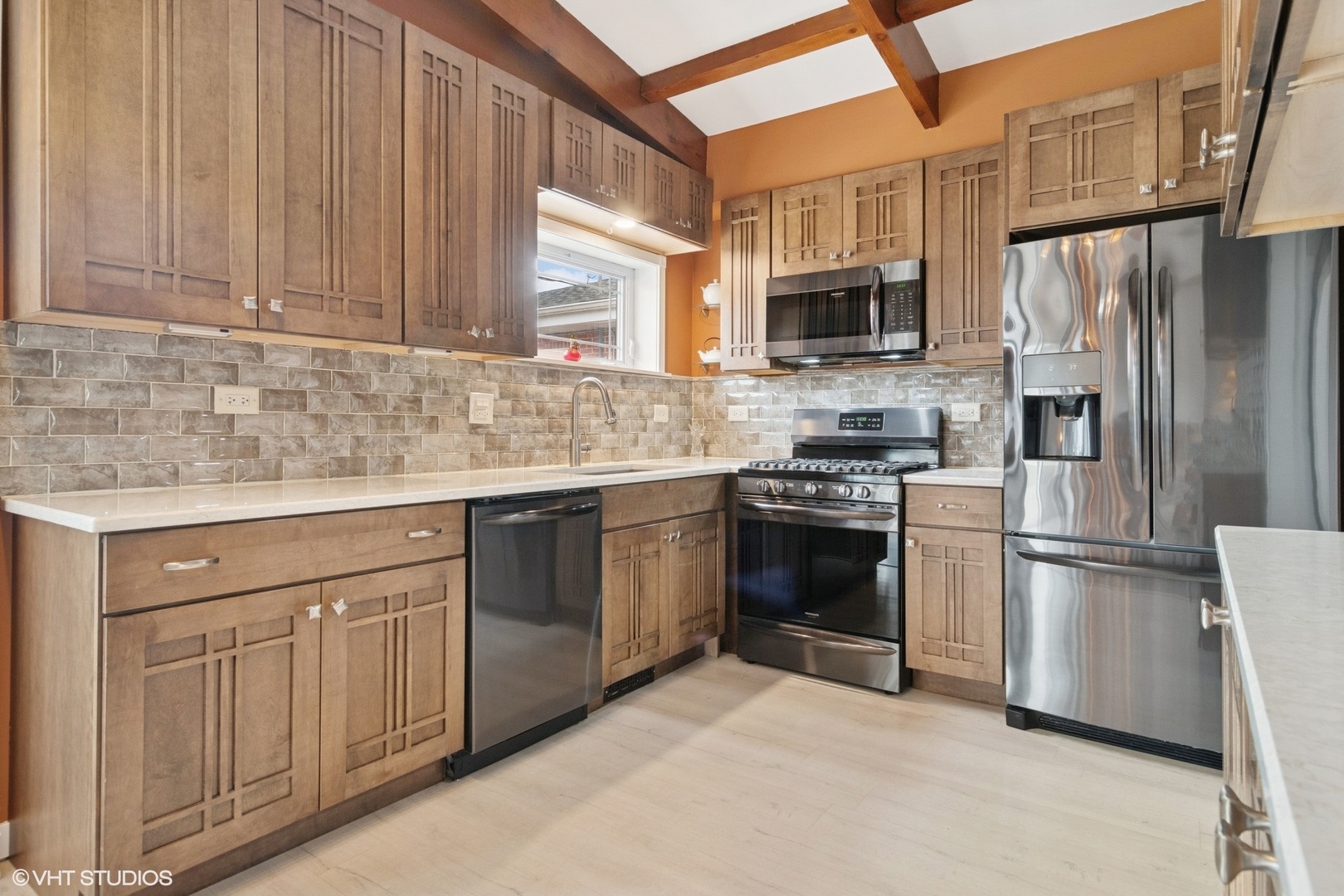 1505 Good Avenue Park Ridge, IL 60068 - Photo 7 of 19 a kitchen with stainless steel appliances granite countertop a refrigerator stove a sink and dishwasher