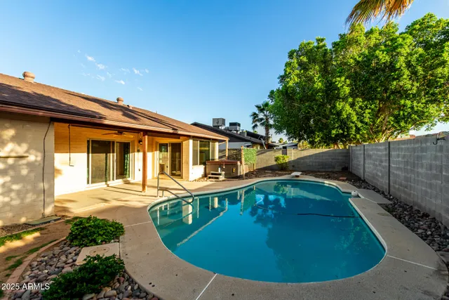 a view of a house with pool