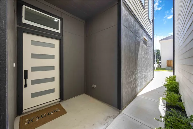 a view of a house with a door