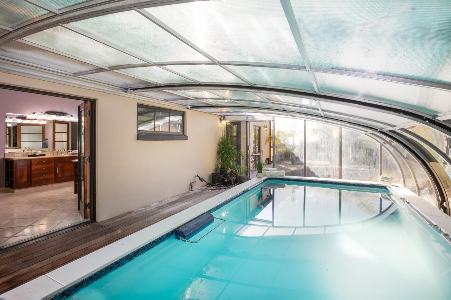 3030 Pleasant Valley Road Aptos, CA 95003 - Photo 36 of 70 a view of a swimming pool with a balcony