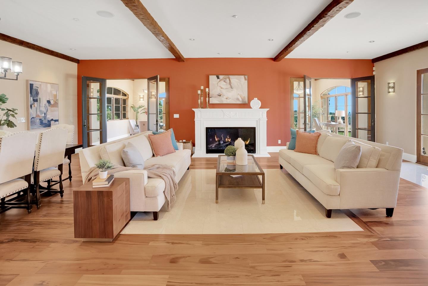 3030 Pleasant Valley Road Aptos, CA 95003 - Photo 4 of 70 a living room with fireplace furniture and a large window