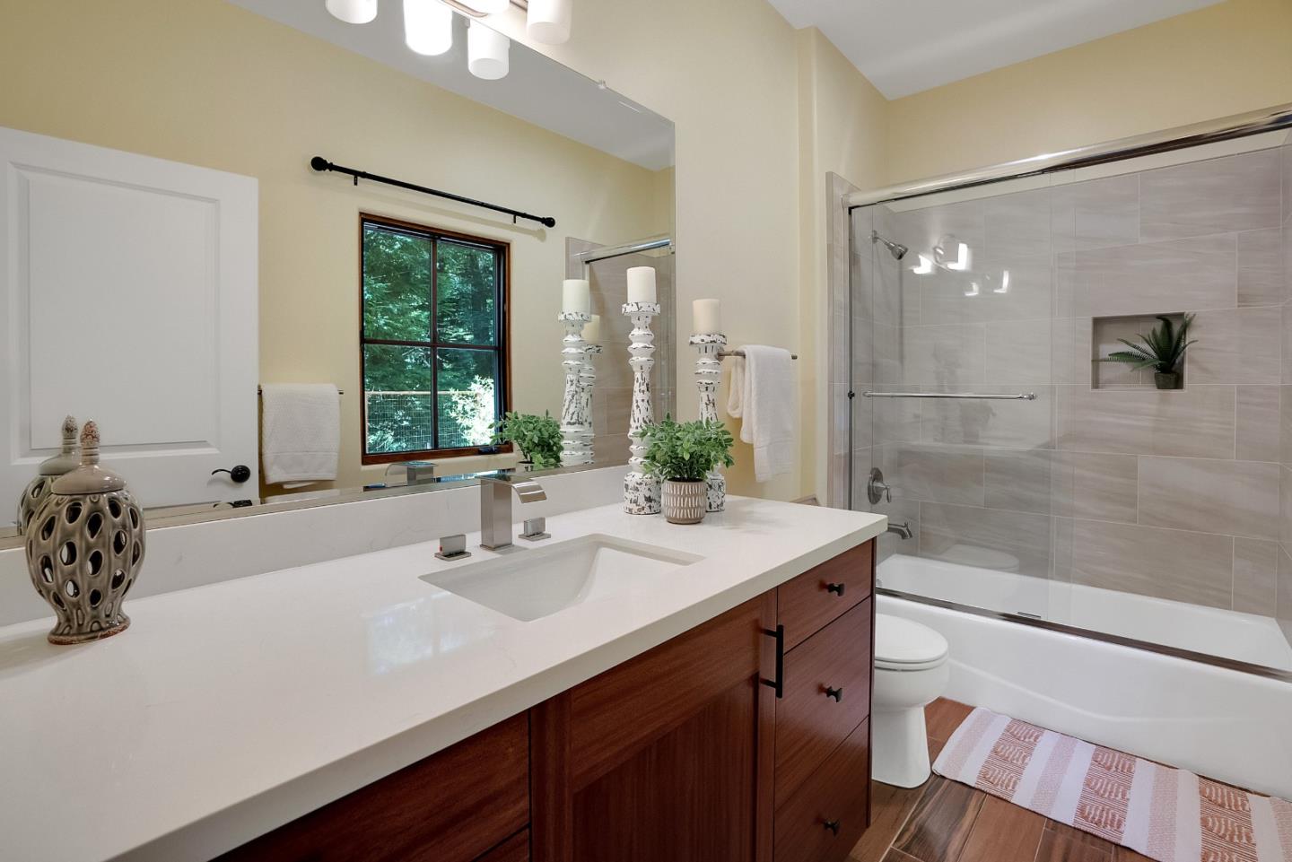 3030 Pleasant Valley Road Aptos, CA 95003 - Photo 44 of 70 a bathroom with a sink and a mirror