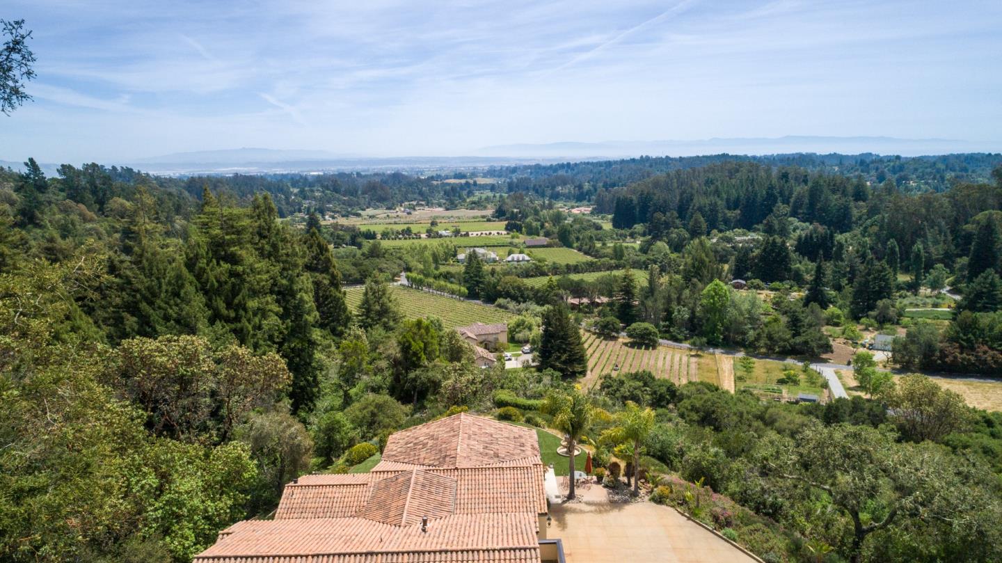 3030 Pleasant Valley Road Aptos, CA 95003 - Photo 67 of 70 an aerial view of a house with a yard