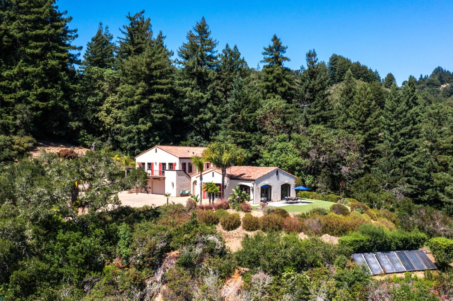 3030 Pleasant Valley Road Aptos, CA 95003 - Photo 68 of 70 an aerial view of a house with a yard