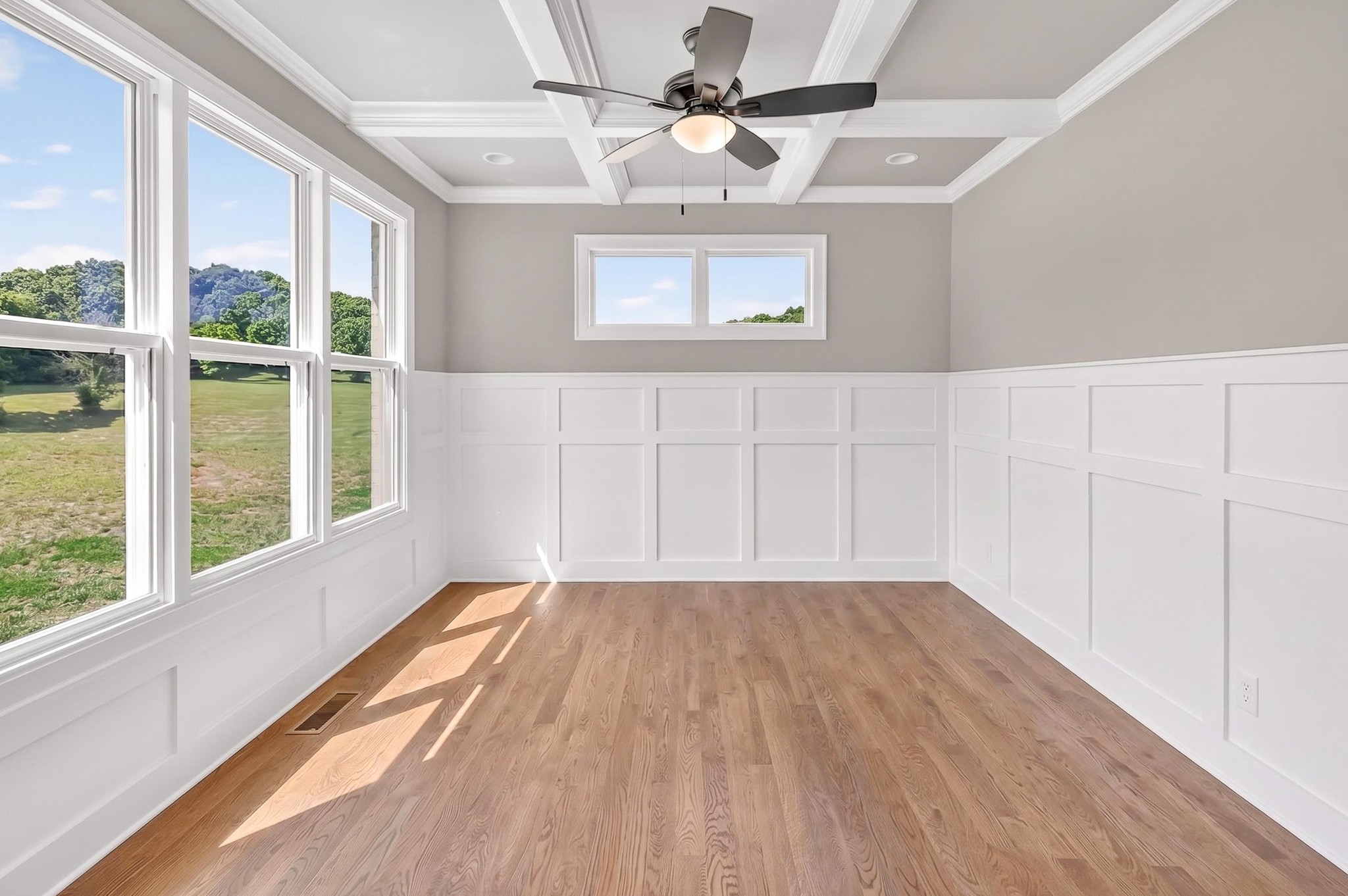 1176 Iron Bridge Road Columbia, TN 38401 - Photo 20 of 53 a view of an empty room with a window and a ceiling fan