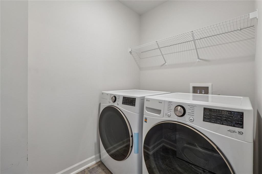 96 Quail Bend Way Dallas, GA 30157 - Photo 39 of 57 a utility room with dryer and washer