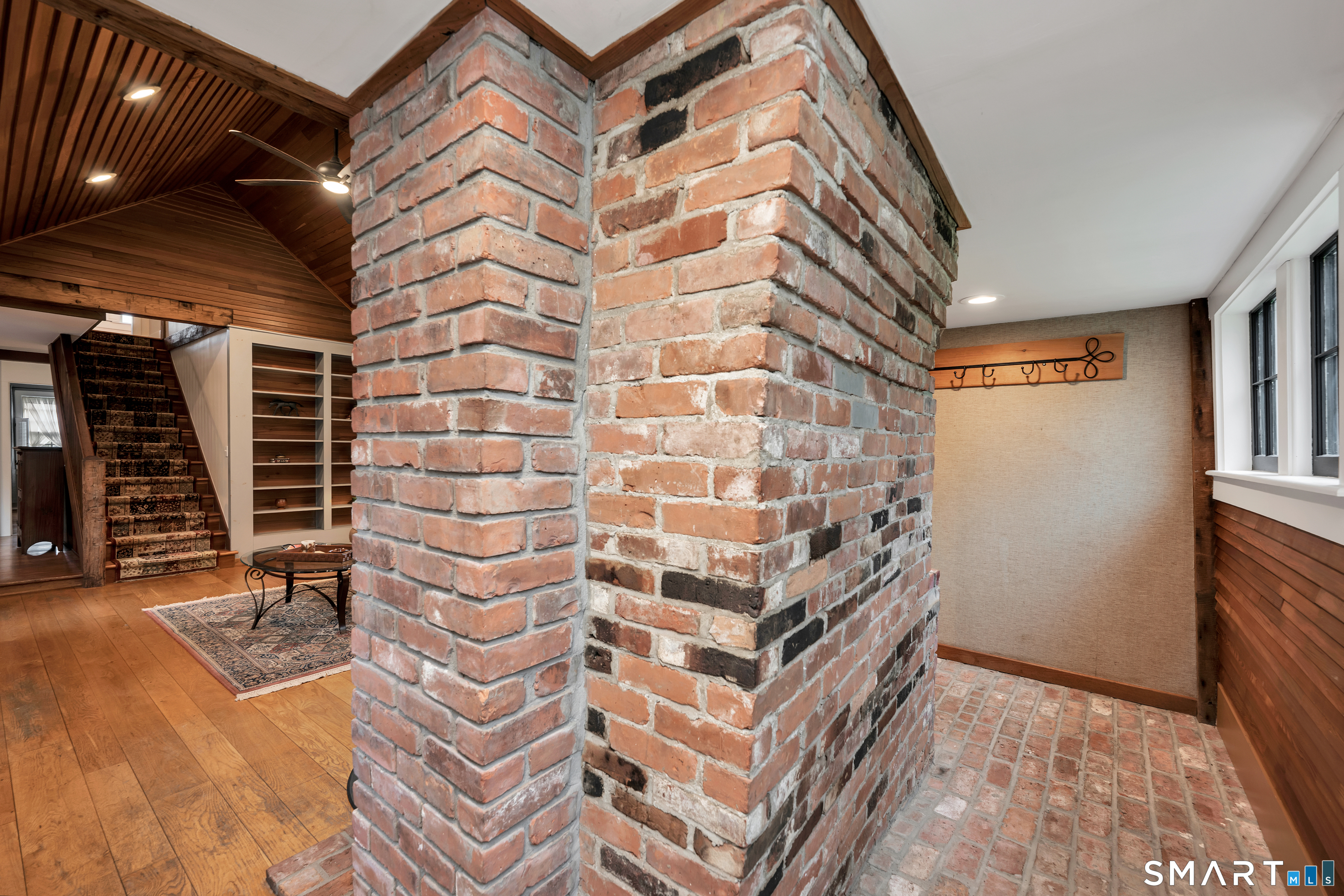 271 Cherry Brook Road Canton, CT 06019 - Photo 7 of 40 exposed brick enclave with hooks for coats etc