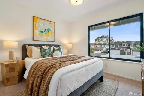 a view of a room with storage space