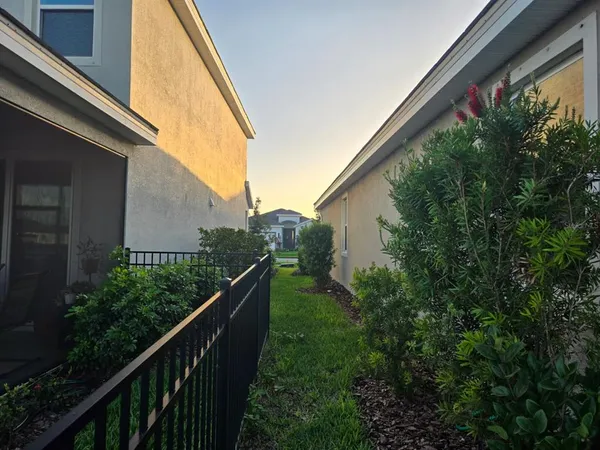 a balcony view with an outdoor space