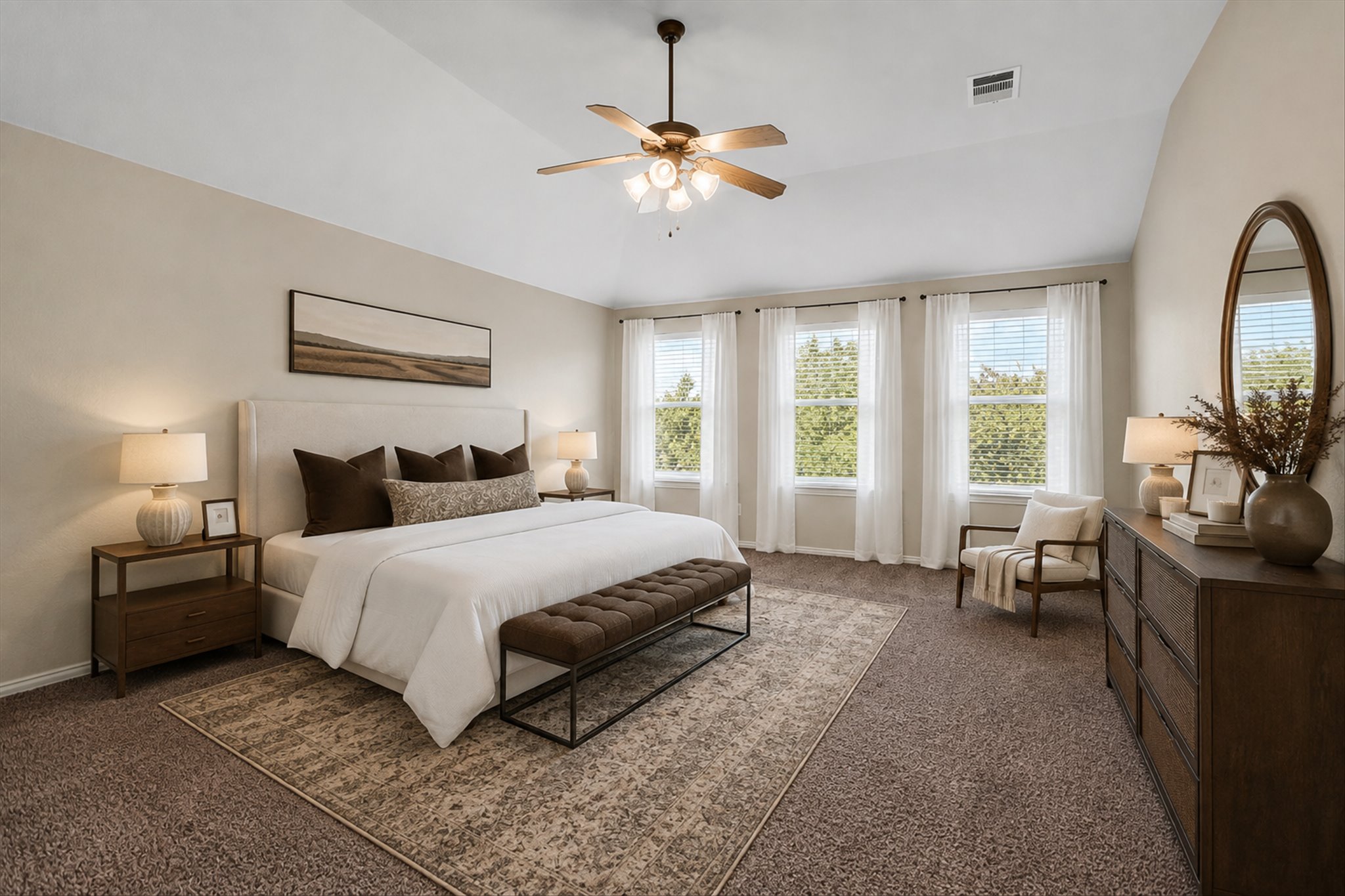 2809 Linville Ridge Lane Pflugerville, TX 78660 - Photo 26 of 37 Virtually staged upstairs primary bedroom.