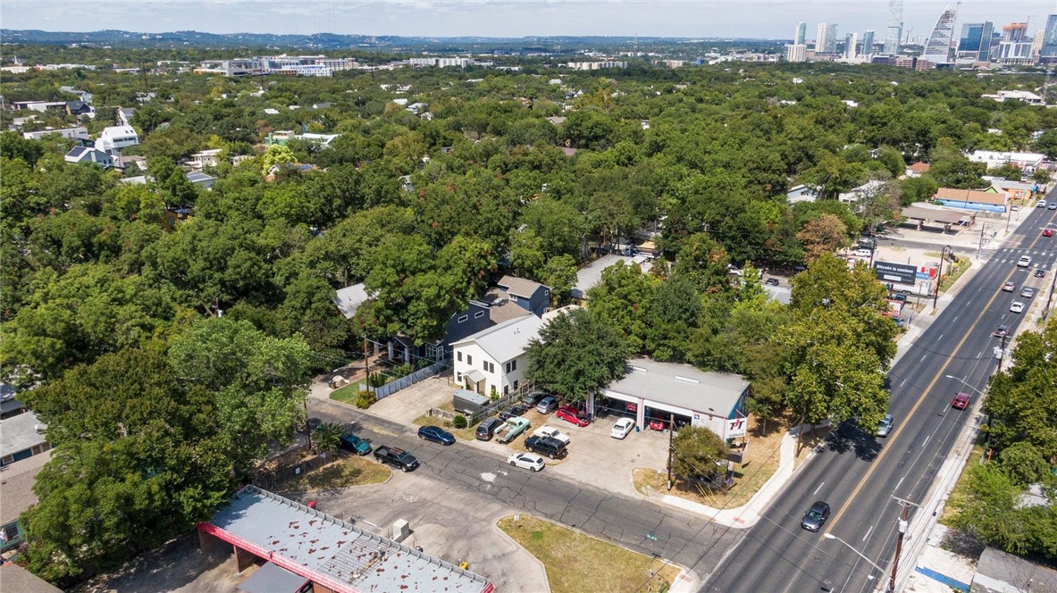 604 Fletcher Street Austin, TX 78704 - Photo 4 of 35 an aerial view of residential house with outdoor space and trees