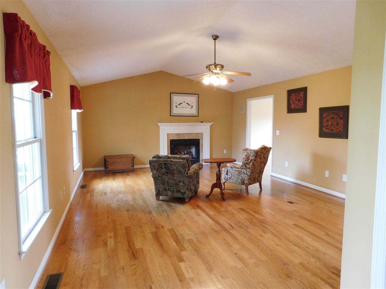 154 Raintree Road Verona, VA 24482 - Photo 3 of 49 a living room with furniture and a fireplace