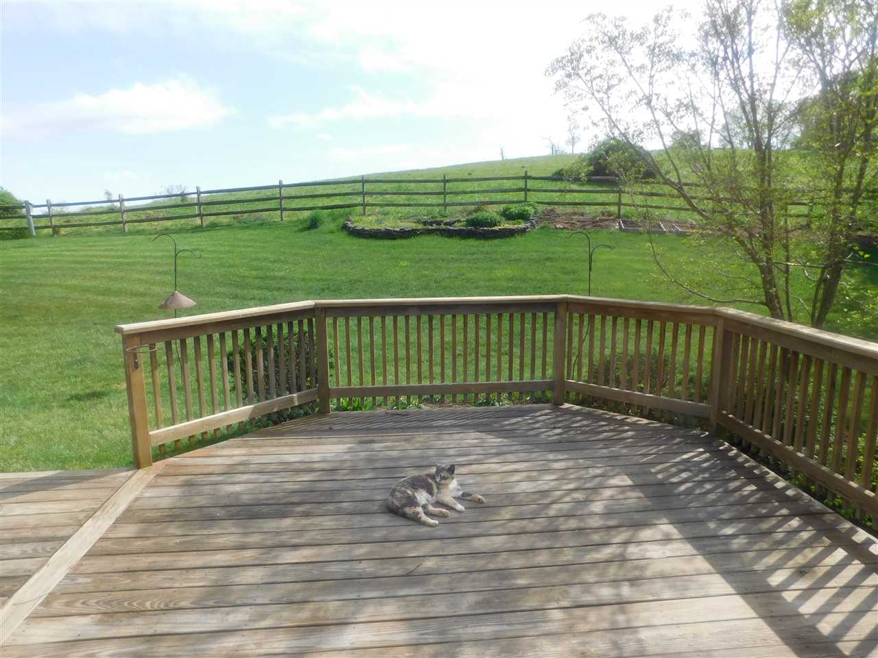 154 Raintree Road Verona, VA 24482 - Photo 36 of 49 a view of a deck with a yard