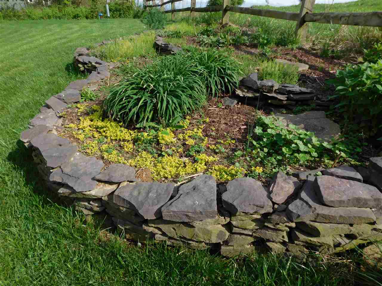 154 Raintree Road Verona, VA 24482 - Photo 48 of 49 a backyard of a house with lots of green space