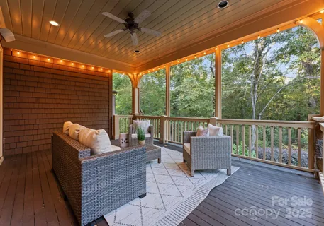 a outdoor living space with furniture and garden view