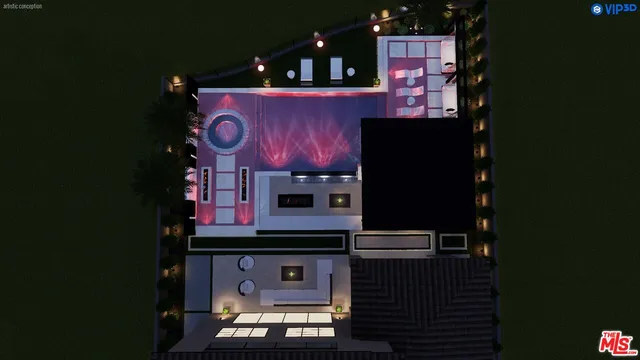 a view of outdoor space with seating