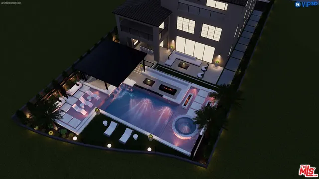 a view of outdoor space with mountain view