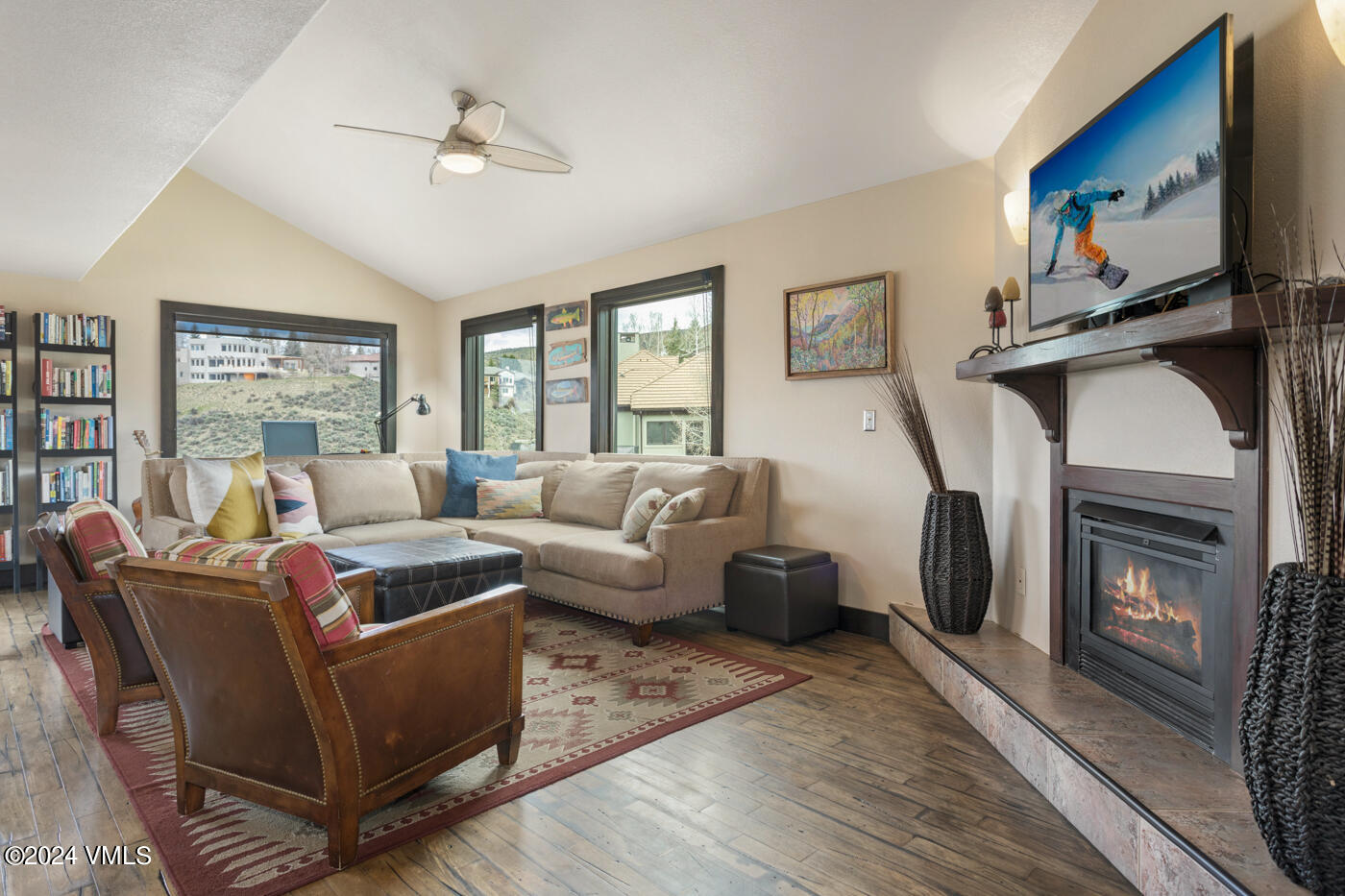 11 Tack Road, Unit B Edwards, CO 81632 - Photo 6 of 36 11 Tack Rd B Living Room Fireplace MLS-2