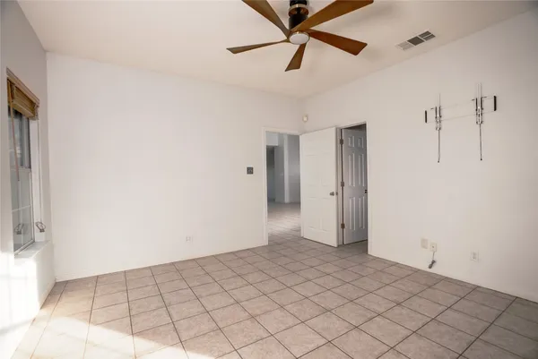 a view of an empty room