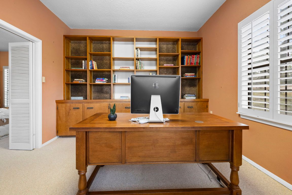 315 Flying R Ranch Road Spring Branch, TX 78070 - Photo 13 of 39 Office with healthy amount of natural light and light carpet