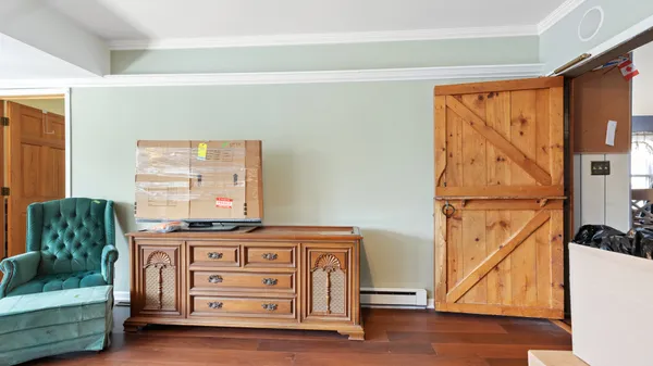 a room with furniture and a window