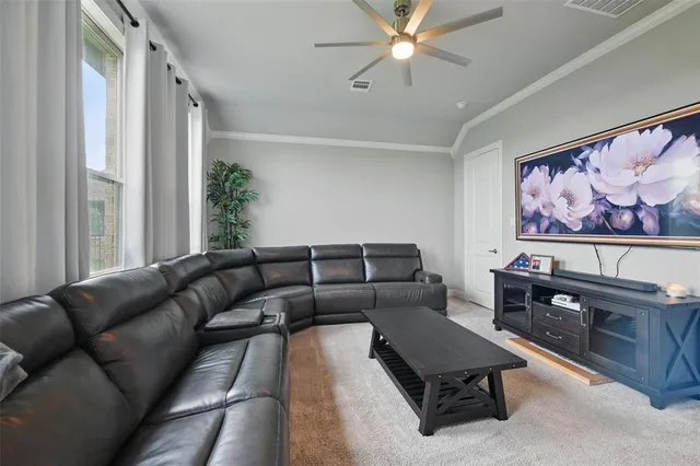 a bed room with a bed and a couch