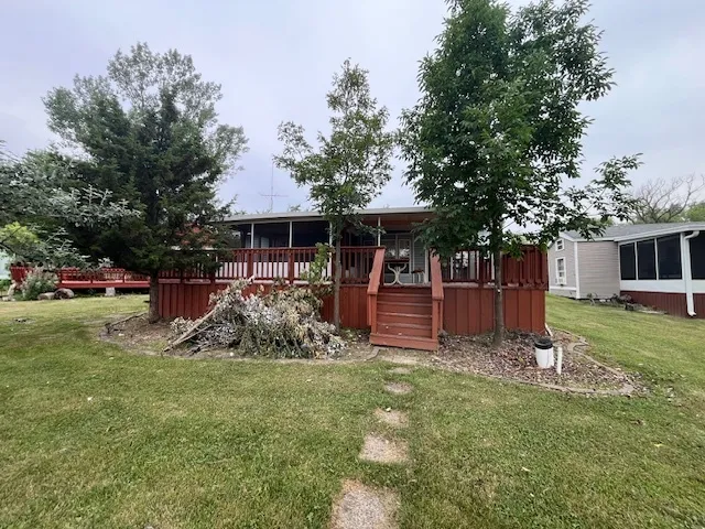 a house view with a seating space