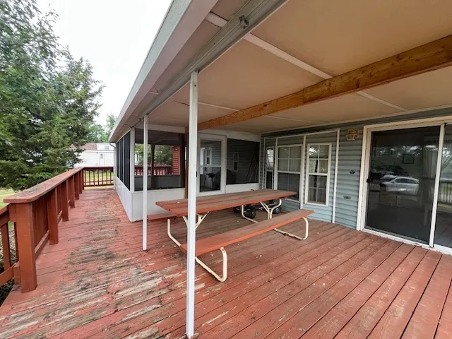 a outdoor space with furniture