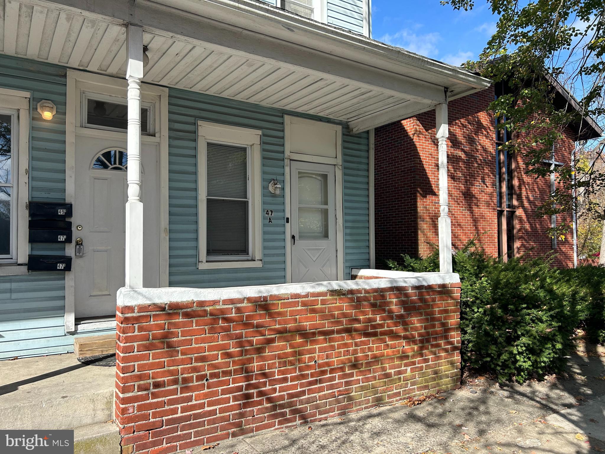 a front view of a house