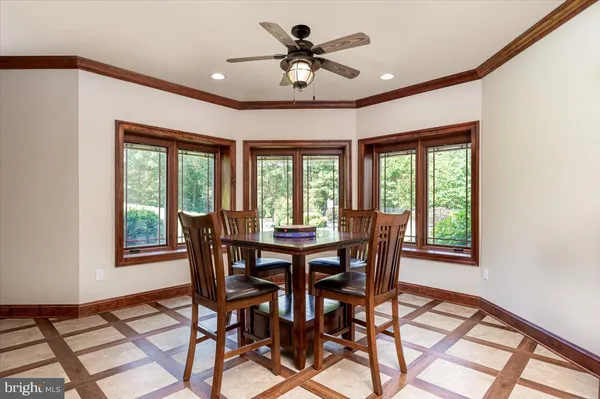an aerial view of a residential houses