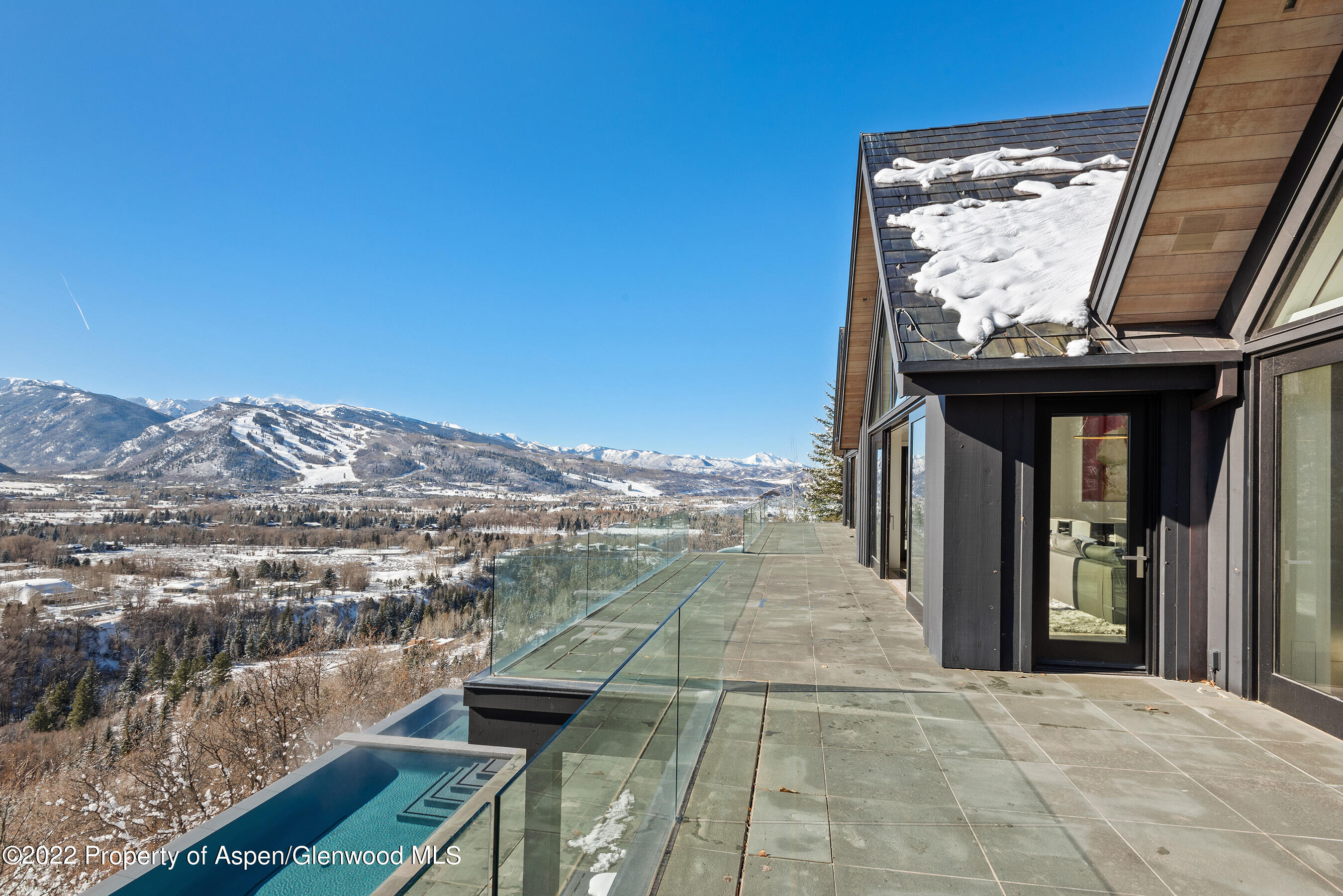 257 Ridge Road Aspen, CO 81612 - Photo 20 of 47 a view of a balcony with an ocean view