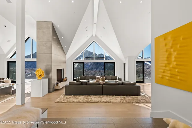 a view of kitchen with furniture and flat screen tv