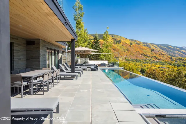 a view of balcony with patio