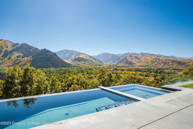 a view of a city from a terrace