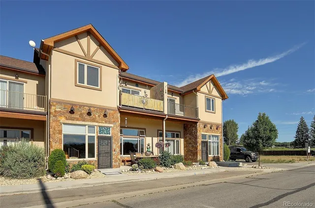 a front view of a building with street