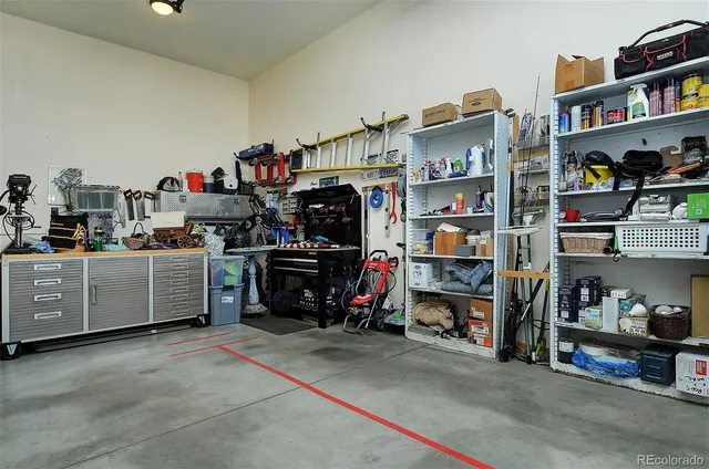 a view of storage and utility room