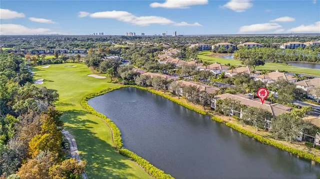 a view of city and swimming pool