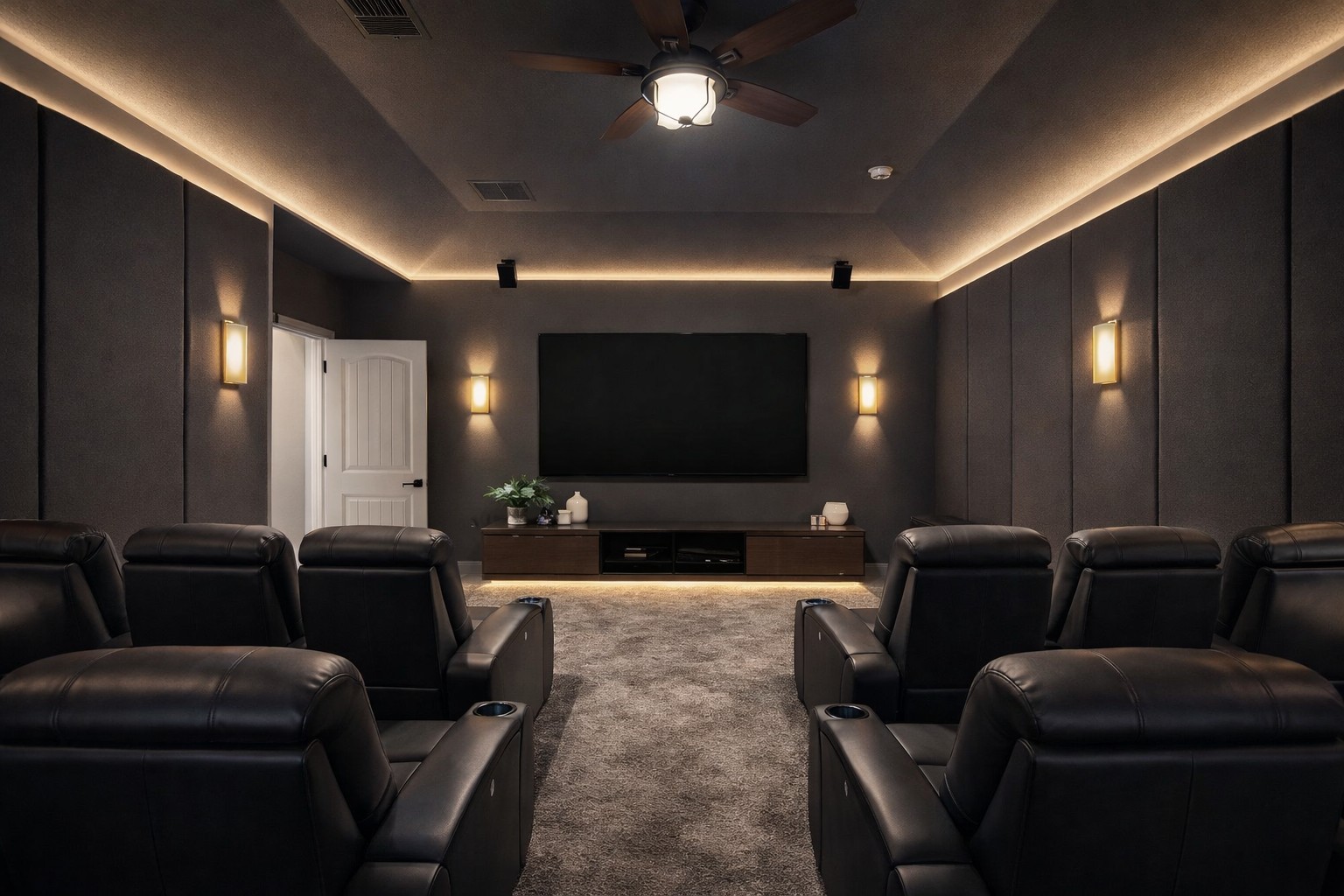 4229 Borho Ranch Street Leander, TX 78641 - Photo 25 of 40 Virtually Staged Home Theater